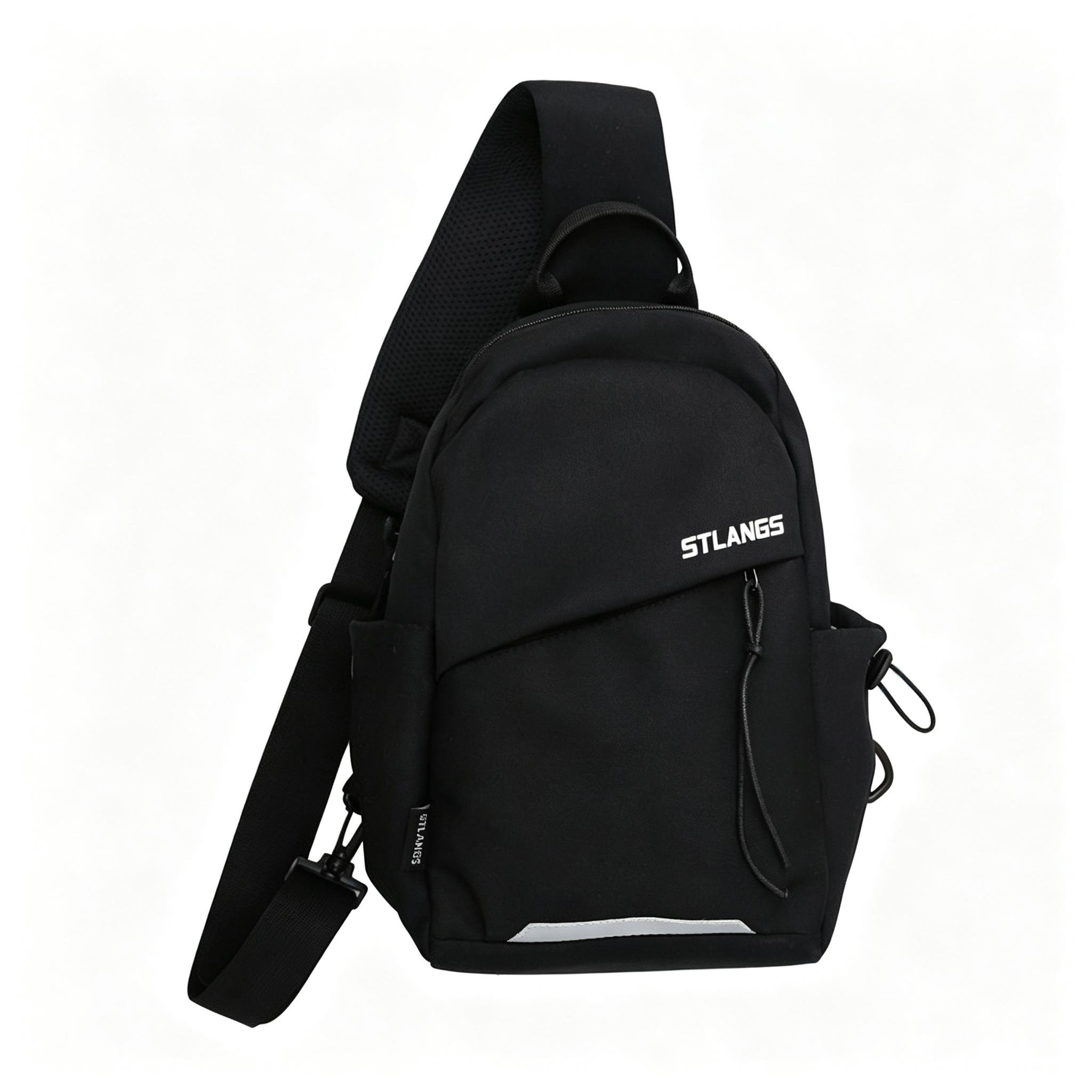Unisex Sling Backpack Chest Bag Men Women Lightweight Crossbody Bag for Cycling Hiking